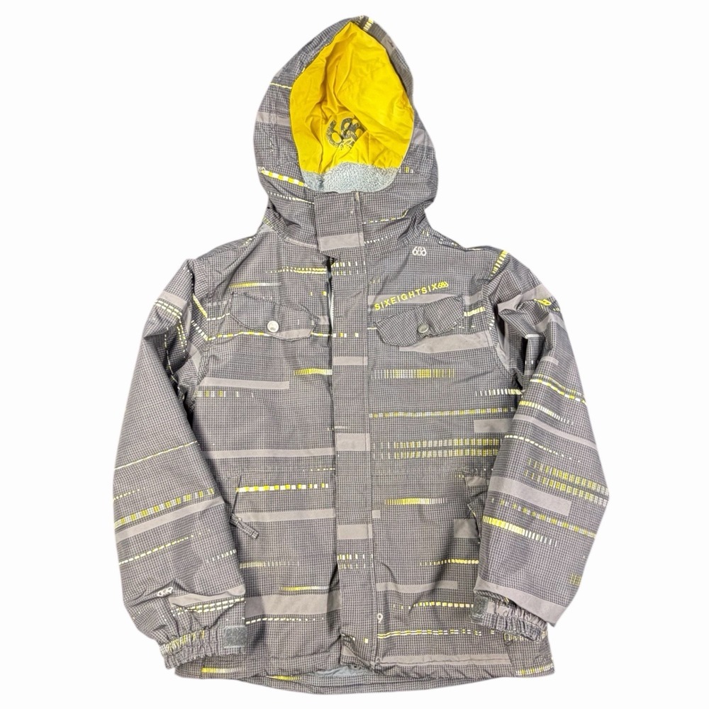 686 Snowboard Jacket Smarty Echo Boys L Yellow/Black InfiDRY Insulated‎ Hooded